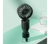 Mini Ventilador de mano con agua, Ventilador Portátil nebulizador, Batería de Lithium Recargable Ventilador Pequeño, humidificación