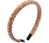 Korean Version Slim Edged Crystal Hair Band For Women's Fashion Super Flash Headband