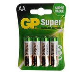 Pilas LR6 Super Alcalinas AA GP