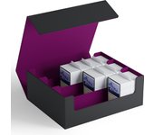 Trading card storage box, can hold 1800+ single decks, magnetic closure PU leather card box, fits for MTG, TCG,Yugion cards