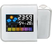 Smart Alarm Clock with Night Backlight Digital LED Projector Adjustable Projection Angle Projection Clock for Home Bedroom