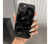Luxury Black Gold Snake Phone Case For iPhone 15 Pro Max 14 13 12 11 XS X XR 7 8 Plus SE 2022 Shockproof Soft Tpu Silicone Cover