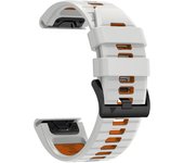 QuickFit 22mm 26mm Silicone Two Tone Strap For Garmin Fenix 7X 7 6X Pro Epix Pro Gen 2 47mm 51mm//Fenix 6Pro 5X 5Plus Watchband