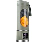 Batidora Portátil para Smoothies，Picadora de Frutas Eléctrica Portátil de Acero Inoxidable Capacidad de 450ml