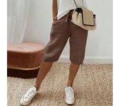 Women's Casual Pockets Elastic Drawstring Casual Pants Leg Drawstring Five Pants Pant Pants for Women Women’s Pants Women’s Pant