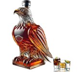 Fanyil Eaglory, botella de whisky con forma de águila de 350 ml, Libiyi Fanyil Eaglory, decantador de vidrio único para whisky, decoración de bar familiar, botella de vino para amantes del whisky (1 unidad)