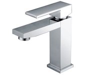 Imex Valencia BDV003-1 grifo monomando de latón cromado para lavabo diseño recto 14,6x16,6 cm