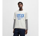 HUGO Camiseta Blanca 50533329-121 , para Hombre