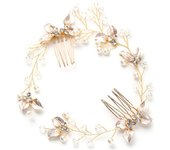 Pearl Leaf Comb Headband Hair Accessories Ladies Headband Headband Wedding Accessories Headband Headwear