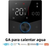 MOES Smart Knob Thermostat,WiFi Gas Boiler Electric Heating Temperature Controller,LCD Display Touch Screen,Tuya,Alexa,Google