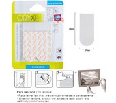 SANCO STORE - ORYX Tiras Adhesivas Doble Cara Sin Residuos (Blister de 6 piezas )