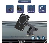 Strong Magnetic Car Wireless Charger Phone Stand For iPhone 12 Mini 13 14 Plus 15 Pro Max Suction Cup Bracket Holder