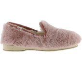 Wamba Confortable Zapatillas de casa de pelo soft con interior de borreguito y ribete al tono. Marca de Calzados Victoria 2020105