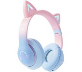 Auriculares de oído de gato LED inalámbrico Bluetooth auriculares estéreo de música auriculares