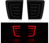 LED Bumper Reflector Lights For Mitsubishi Pajero Shogun V97 V98 V87 V93 V95 Montero 2007 - 2020 Dynamic Turn Signal Brake Lamps