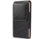 para Itel A33 Plus (2021) Funda Vertical de Piel con pasador de Cinturon - Negro
