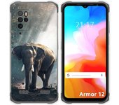 Funda Silicona para Ulefone Armor 12 5G diseño Elefante Dibujos