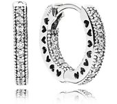 Pendientes Aros Corazones de PANDORA Pequeños