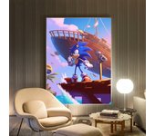 1pc Hot cool cartoon characters Sonic Hedgehogs Poster HD Posters Home Room Bar Cafe Decor Art Wall Painting Picture