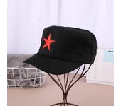 Solid Colors Men Women Army Cap Cadet Military Patrol Hat Golf Driving Red Star Pentagram Casual Hat