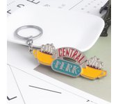 American TV Show Friends Central Perk Keychain Coffee Time Enamel Keyring Chian Pendant For Friends Gifts