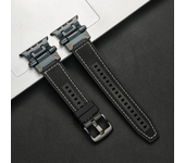 Luxury Leather Strap for Apple Watch Band Ultra 2 49mm Silicone Bracelet Wristband Iwatch Series 9 8 7 6 5 SE 4 45mm 44mm 42mm