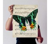 Nacnic Poster De Mariposa Macaon Verde. Láminas De Mariposas. Decoración De Mariposas Y Polillas.
