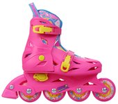 Patines en Línea Flying Eagle Apex Rosa para Niños con Ruedas de 64mm/72mm, Guía de Resina Compuesto, Rodamientos Abec 7 y Freno Incluido