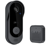 Timbre de Casa inteligente WIFI with Cámara impermeable, Visión Nocturna HD, de sciciciciudad Alarma, videooportero inalámbrico