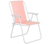 Silla Plegable Hierro - Color 3 Surtidos - C 53 X 46 X 75 Cm - Transpirable Cómoda Flexible Resistente - Ideal para Playa Piscina Verano