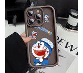 Cartoon Cute Doraemons Phone Case for Apple iPhone 13 Mini 12 Pro 14 Plus XS Max 8 7 11 Pro XR SE 15ProMax Square Liquid Cover