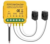 Smart Life WIFI Energy Meter Current Sensor Statistician for Electrical Lighting Solar KWH Monitor 100-240V