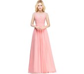 Fairy 3D Floral Lace Coral Boho Maxi Dresses for Women Bohemian A Line Chiffon Female Dress for Casual Party
