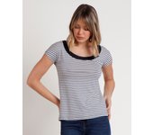 ADMAS Camiseta Manga Corta Rayas 2 para Mujer