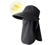 Sombrero PARA EL Sol, transpirable, con protección para el cuello, ultravioleta, para melocotón, color beige