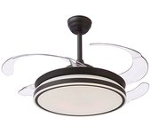 Bel atenas ceiling fan dc motor pop up blades with 36w led light memory dimmable in dimmer intensity (nightlight) bel air home a