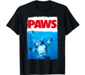Van Gogh Starry Night Cat T-Shirt Hip Hop 100% Cotton Streetwear New Fashion Casual Tops Tees Classic Fit Cat Lover Neck 51314