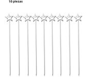 Stainless Steel Cocktail Picks, Fruit Sticks,Toothpicks for Party Bar, Drink Stirring Sticks, Martini Picks, Party Tools