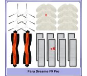 Fit For Dreame F9 Pro RLF22GA, D9 Max White Vacuum Relpacement Accessories Spare Parts Main Side Brush Hepa Filter Mop Cloth Rag