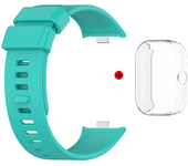For Redmi Watch 4 Strap Case Soft Full Screen Protector Plating Cover Casing Classic Silicone Smart Watch Band Straps
