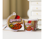 Simulation Instant Noodles Keychain On The Phone Mini Snacks Pendant Bag Pendant Christmas Gifts For The New Year