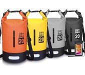 Bolsa Estanca para Kayak Paseo en Barco Canoa Pesca Rafting Camping Playa Natación Snowboard 20L