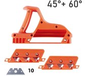 1PC Plasterboard Quick Cutter Gypsum Board Hand Plane Drywall Edge Chamfer 45°/60° Woodworking Trimmer Hand Tool