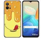 Funda Silicona para Vivo Y55 5G diseño Helado Vainilla Dibujos