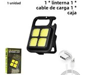KDULIT Mini LED Keychain Flashlight COB Night Light Portable USB Charging Camping Lamps for Work Outdoor Hiking Fishing Lighting