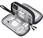 Organizador Cables Viaje Impermeable, Accesorios Estuche Cables portátil de para Cargador, Memoria USB, SD Tarjeta