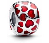 Charm de Clip Redondo Corazones Pandora - Regalo ideal para Enamorados y San Valentín