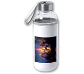 MERCHANDMANIA BIDON DE 420 ML CON FUNDA DE NEOPRENO shirohigue gold d roger piratas fiesta one piece tapon seguridad