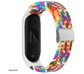Bracelet for Mi band 7 Strap Elastic adjustable metal Nylon Braided Miband4 miband 5 correa pulseira for xiaomi Mi band 4 3 5 6