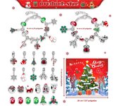 2025 Christmas Advent Calender Gift Box Creative DIY Snowman Santa Claus Bracelet Countdown Calendar Box for Girls New Year Gift